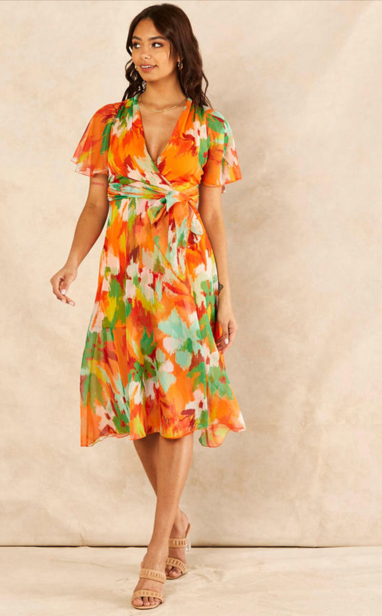 Wholesale dresses Midi Dress Occasion Dress Pink Dress Satin